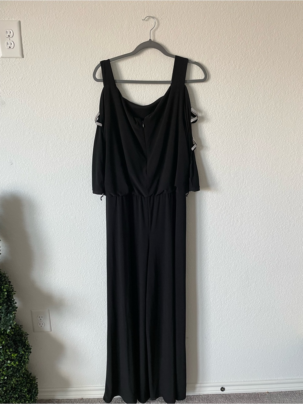 MSK Black Sleeveless Maxi Jumpsuit Dress